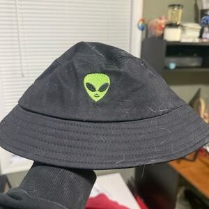 Embroidered Alien Bucket Hat